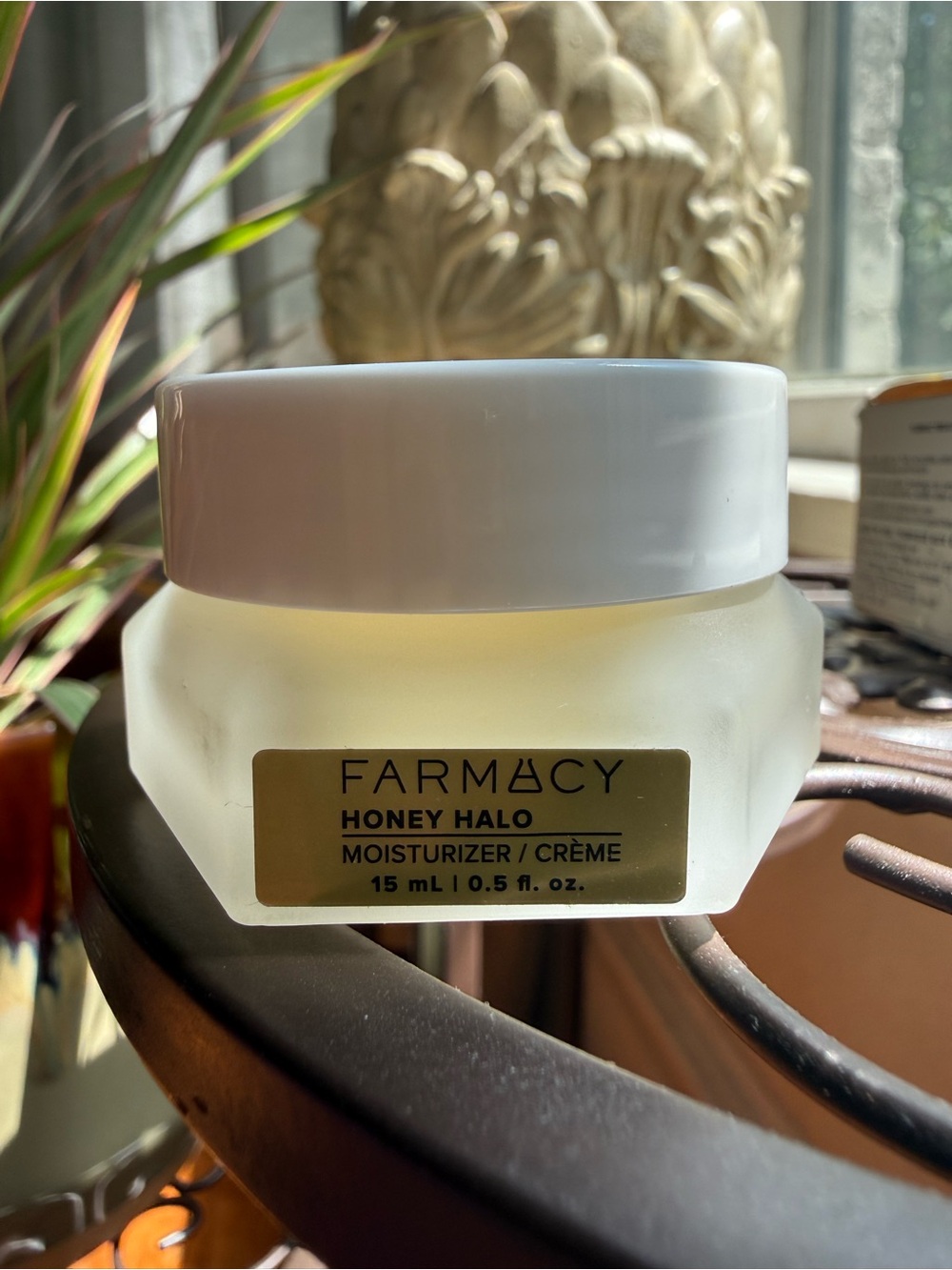 Farmacy Honey Halo Moisturizer in Yellow and White Packaging